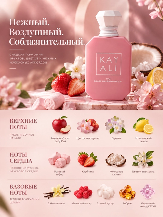 KAYALI atiri, Yum Boujee Marshmallow, ayollar atiri, shirin atir, vanilli atir, 100 ml