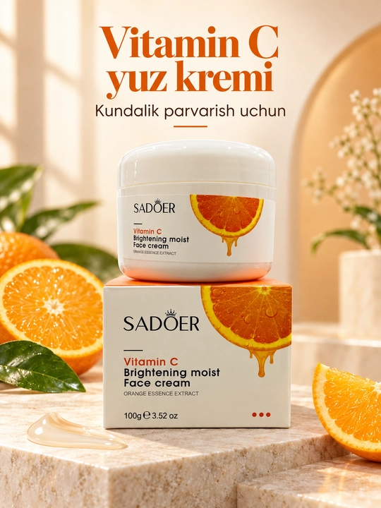 Крем для лица SADOER Vitamin C Brightening Moist Face Cream, 100 г