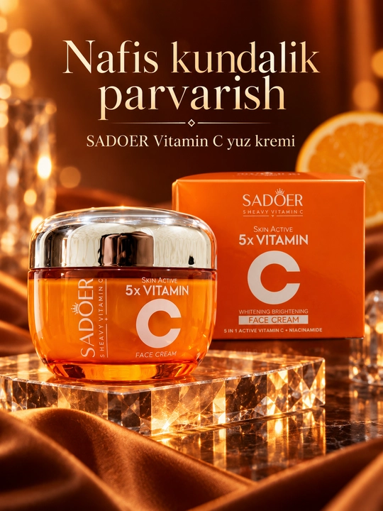 Крем для лица SADOER Vitamin C Brightening Moist Face Cream, 100 г