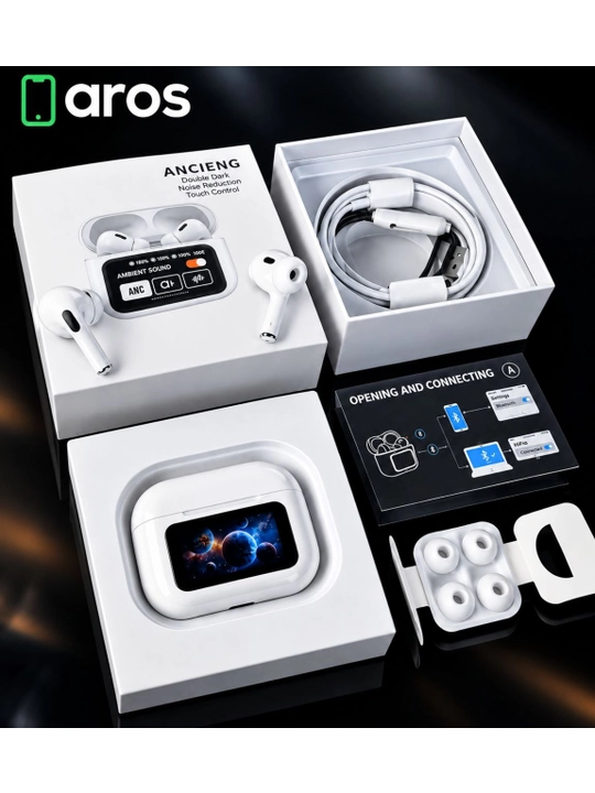Ekranli Pods Pro 2 (A9 Pro) simsiz quloqchinlari