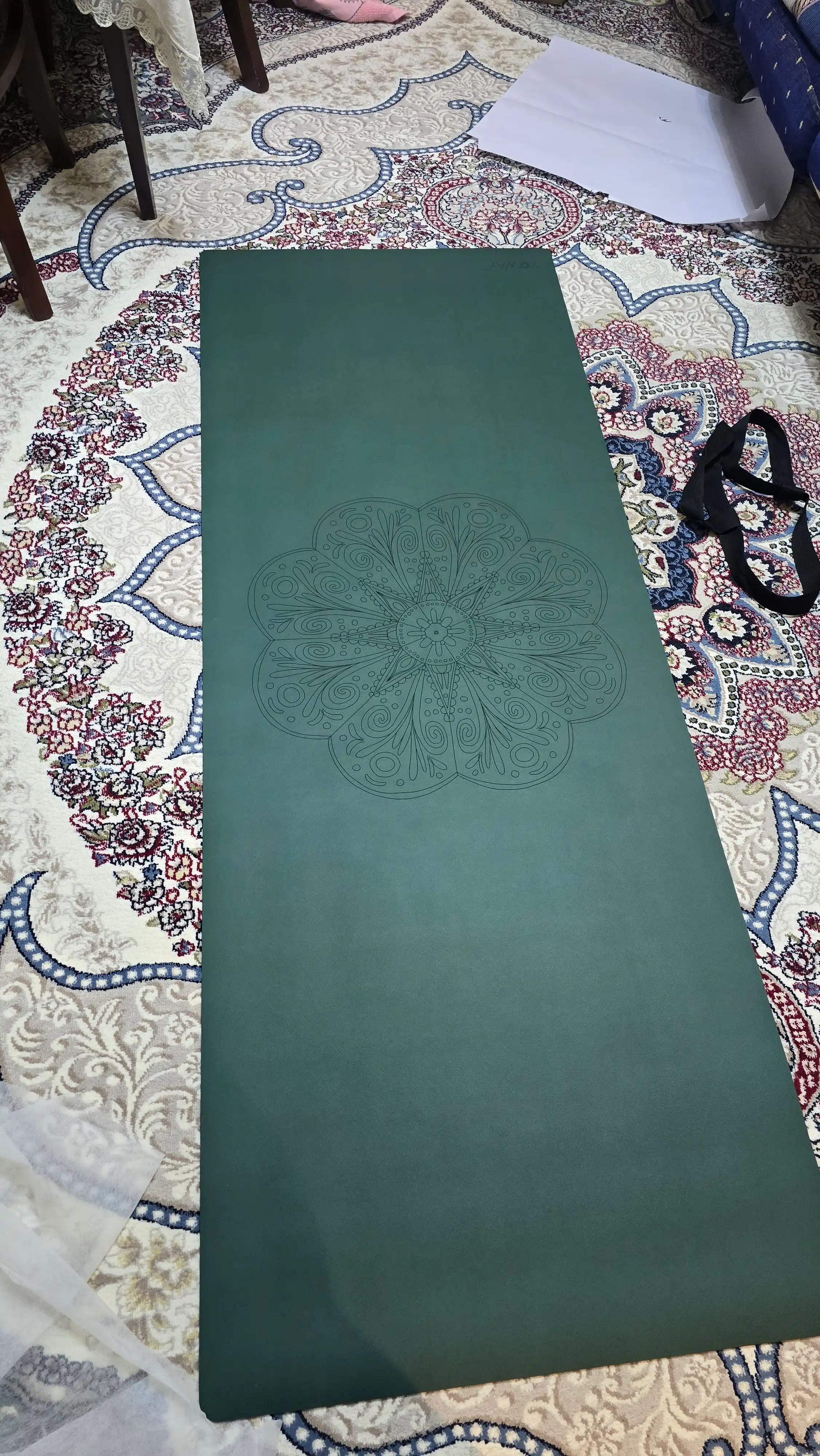 Коврик для йоги "Uzbek Mandala", c non-slip покрытием из полиуретана