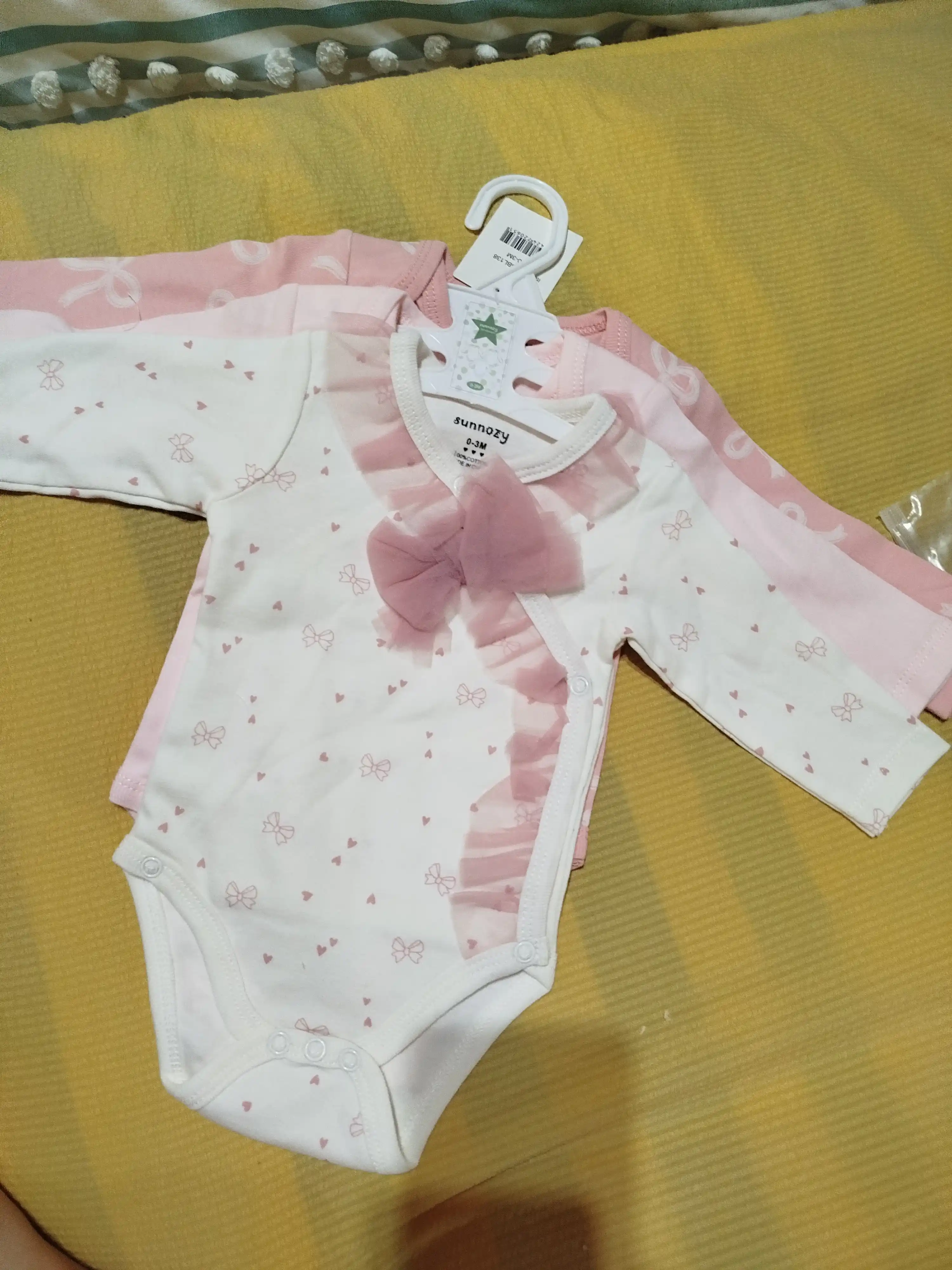 Yangi tug‘ilgan chaqaloqlar uchun, 3 dona, bodi to‘plami