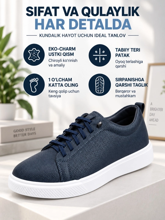 PEGAS erkaklar kedasi – poluklassik, rezinkali bog‘ich, eko-charm, 39–43