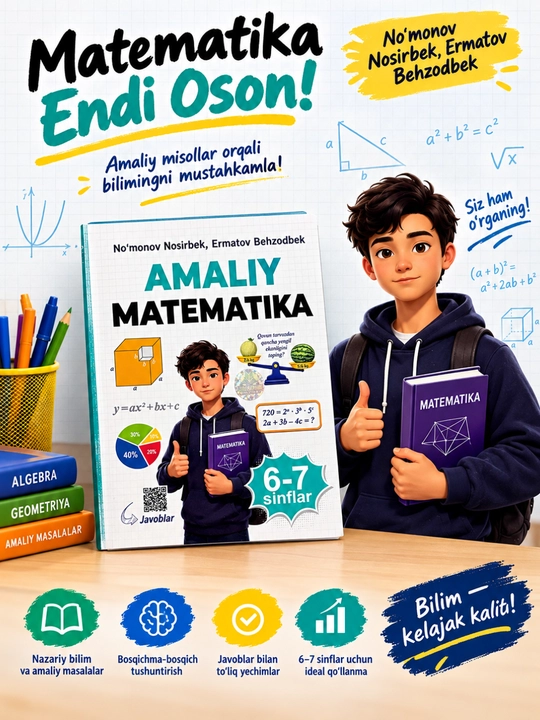 Amaliy Matematika  4-5 va 6-7 sinflar |  Prezident va Al-Xorazmiy maktablariga tayyorlov - 