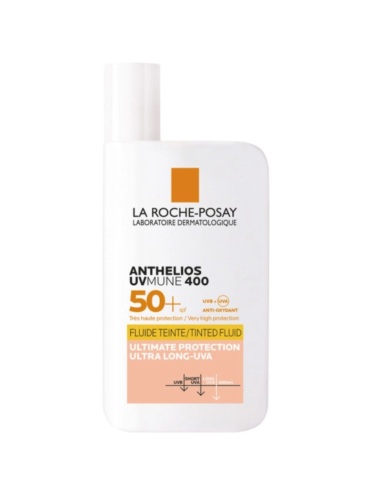 La Roche-Posay Anthelios UVMune 400 Солнцезащитный тонирующий флюид для лица SPF 50+ / PPD 42, 50 мл