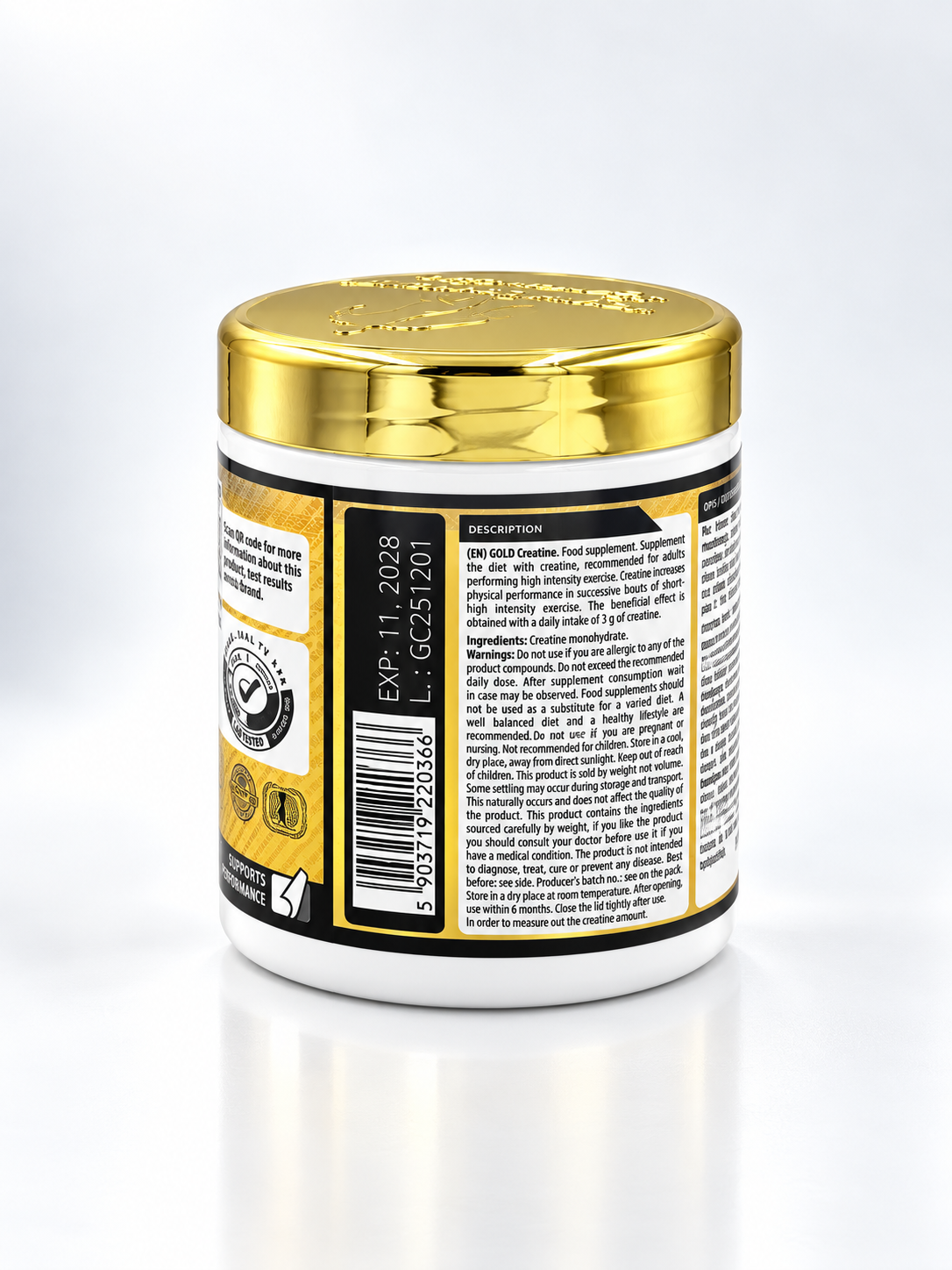 KL Gold Creatine 300g, Kevin Levrone 300г креатин моногидрат