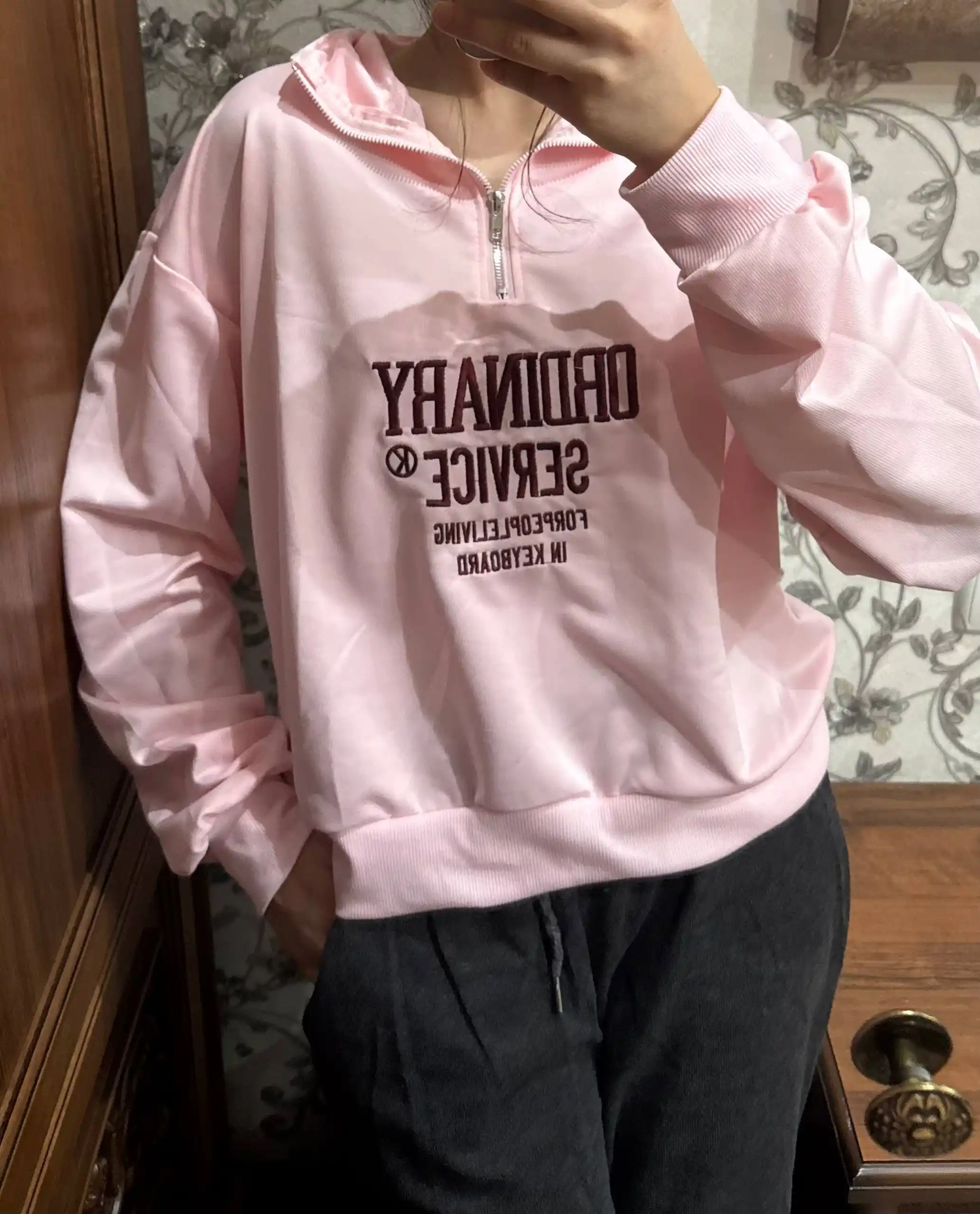 Tik yoqali, yashin tezligidagi ayollar svitshotlari, M–2XL