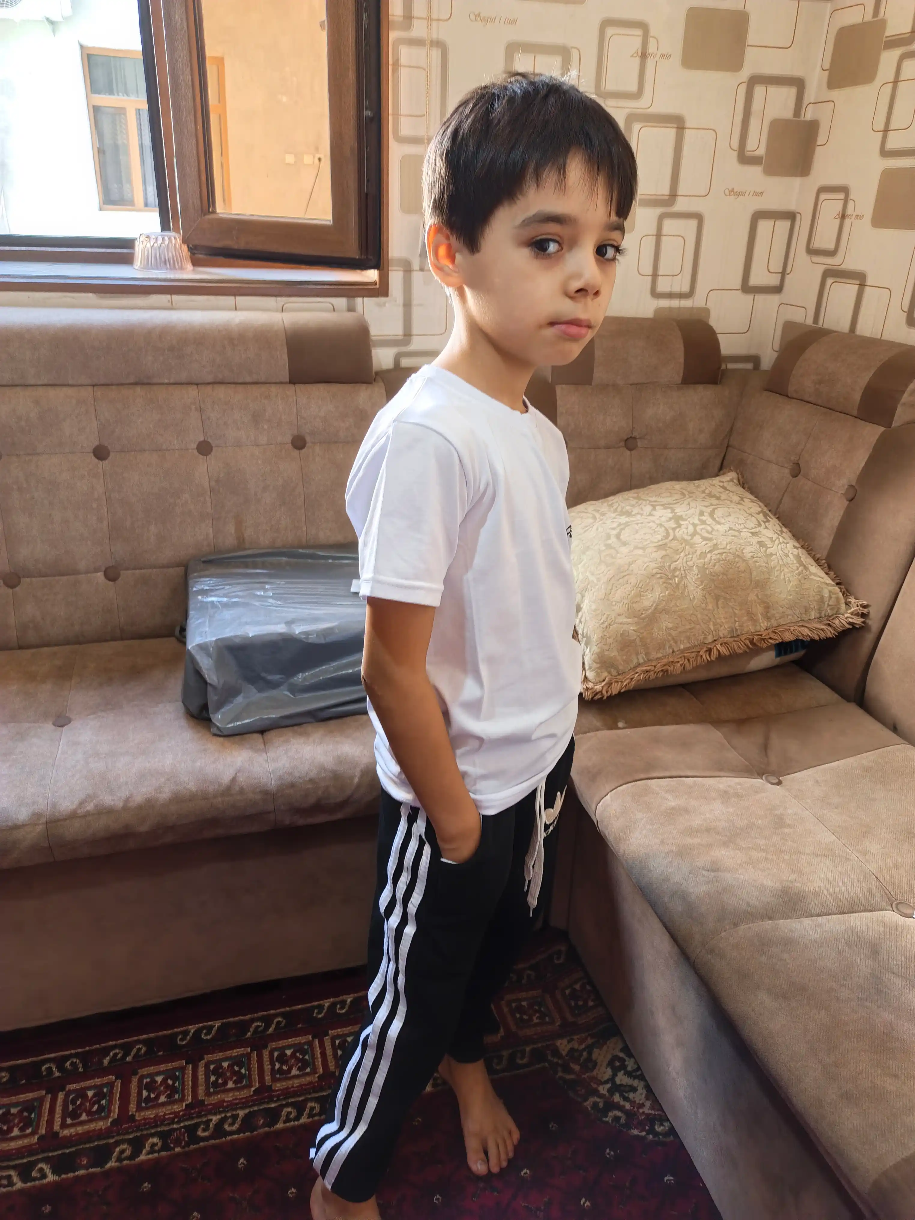 7–9 yosh bolalar sport kostyumi, futbolka va shim, qiz va o‘g‘il uchun yozgi to‘plam