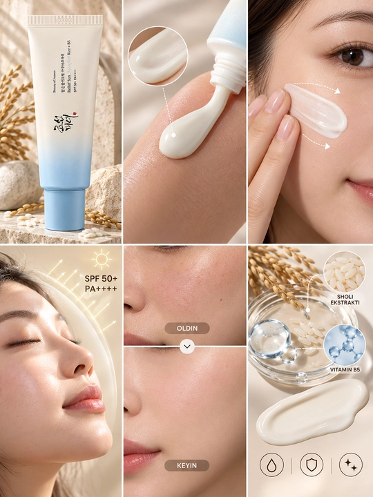 Beauty of Joseon Relief Sun SPF50+ PA++++ — солнцезащитный крем для лица с рисом и B5
