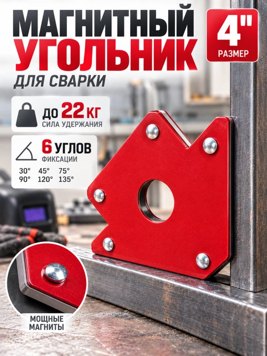 Payvandlash uchun magnitli burchak, 22 kg va 33 kg, 2 o‘lcham - 