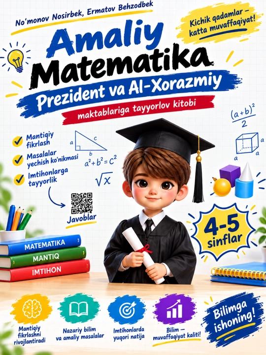 Amaliy Matematika  4-5 va 6-7 sinflar |  Prezident va Al-Xorazmiy maktablariga tayyorlov - 
