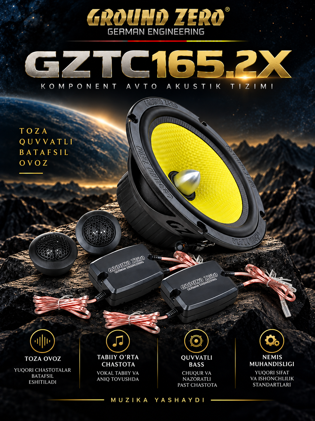 Ground Zero GZTC 165.2X - 