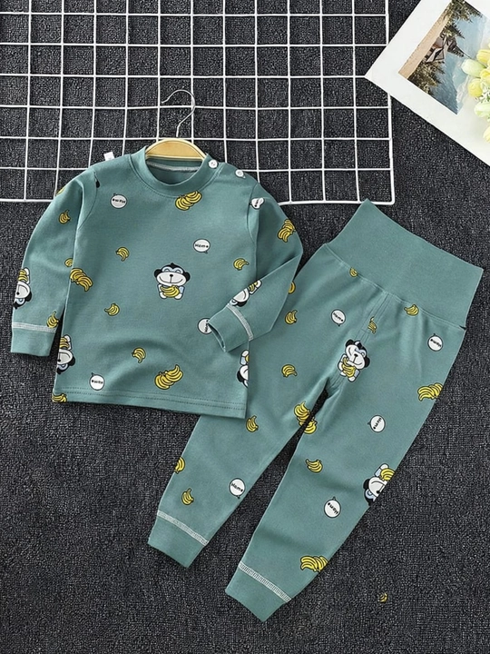 O‘g‘il va qiz bolalar uchun paxtadan tikilgan pijama, uxlash uchun to‘plam, o‘lchamlari 90-130 - 