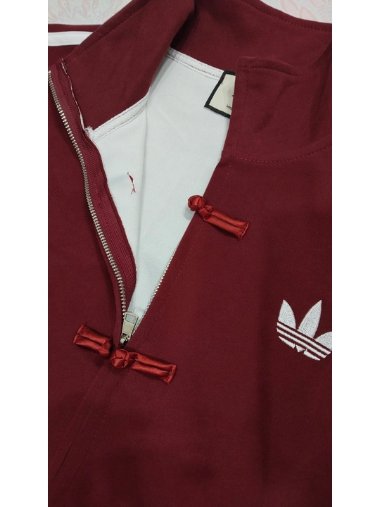 Ayollar sport kostyumi, Adidas uslubida, ikki baho, zamokli olimpiyka kiyimi va keng shim