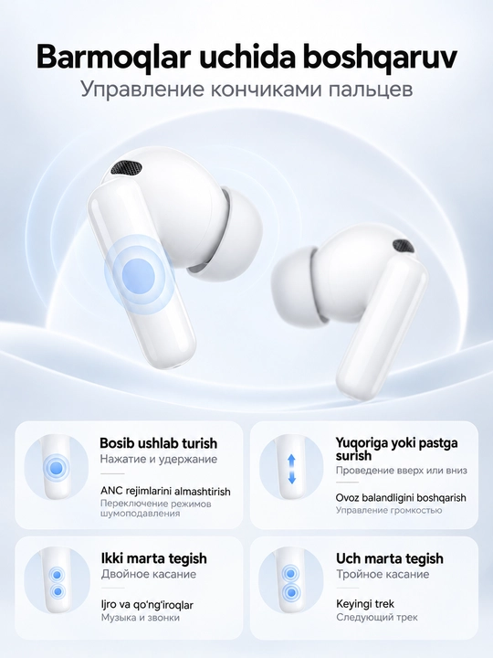 HUAWEI FreeBuds 6i, TWS-наушники с ANC, Hi-Res Audio, до 35 ч, IP54