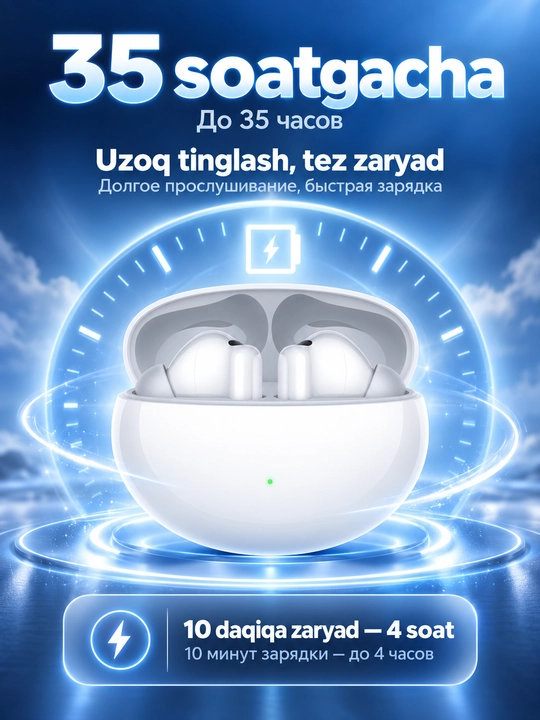 HUAWEI FreeBuds 6i, TWS-наушники с ANC, Hi-Res Audio, до 35 ч, IP54