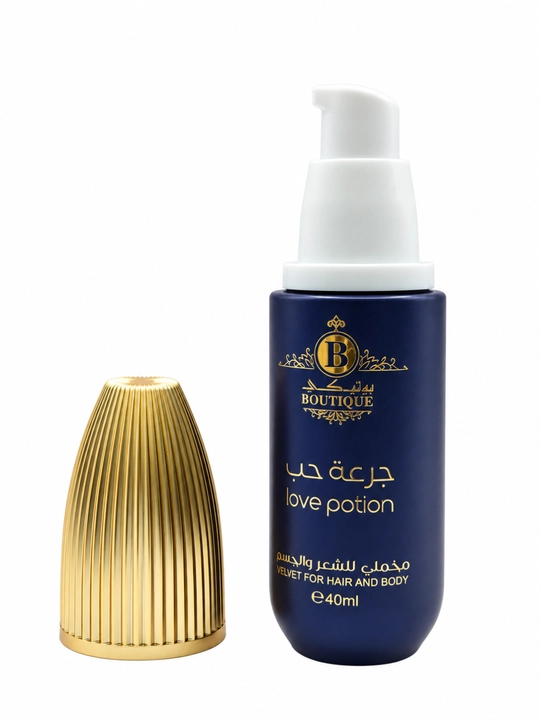 Boutique Love Potion soch va tana uchun parfyumlangan serum, 40 ml