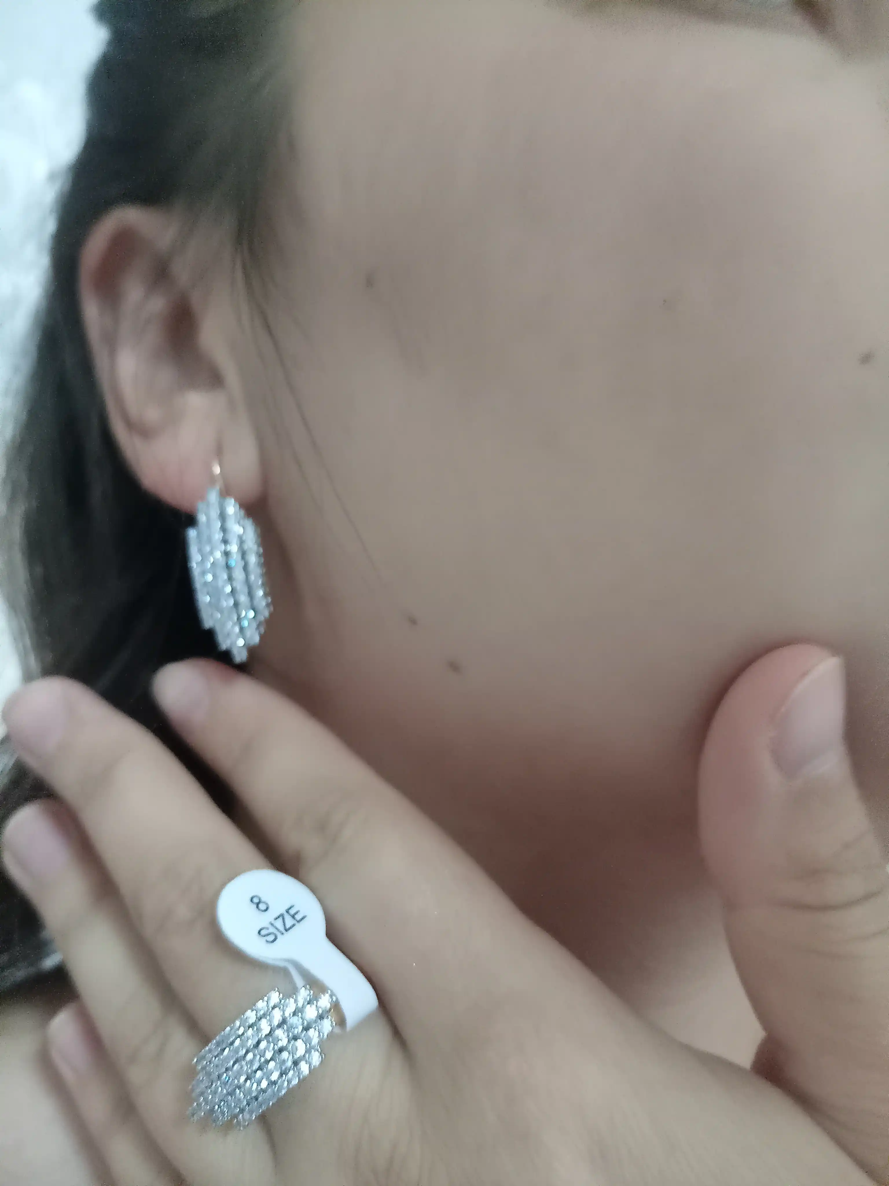 Набор Xuping: кольцо и серьги из stainless steel в подарочной коробке
