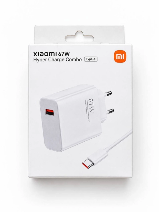 Быстрая зарядка: адаптер USB-A 67W с кабелем Type-C - 