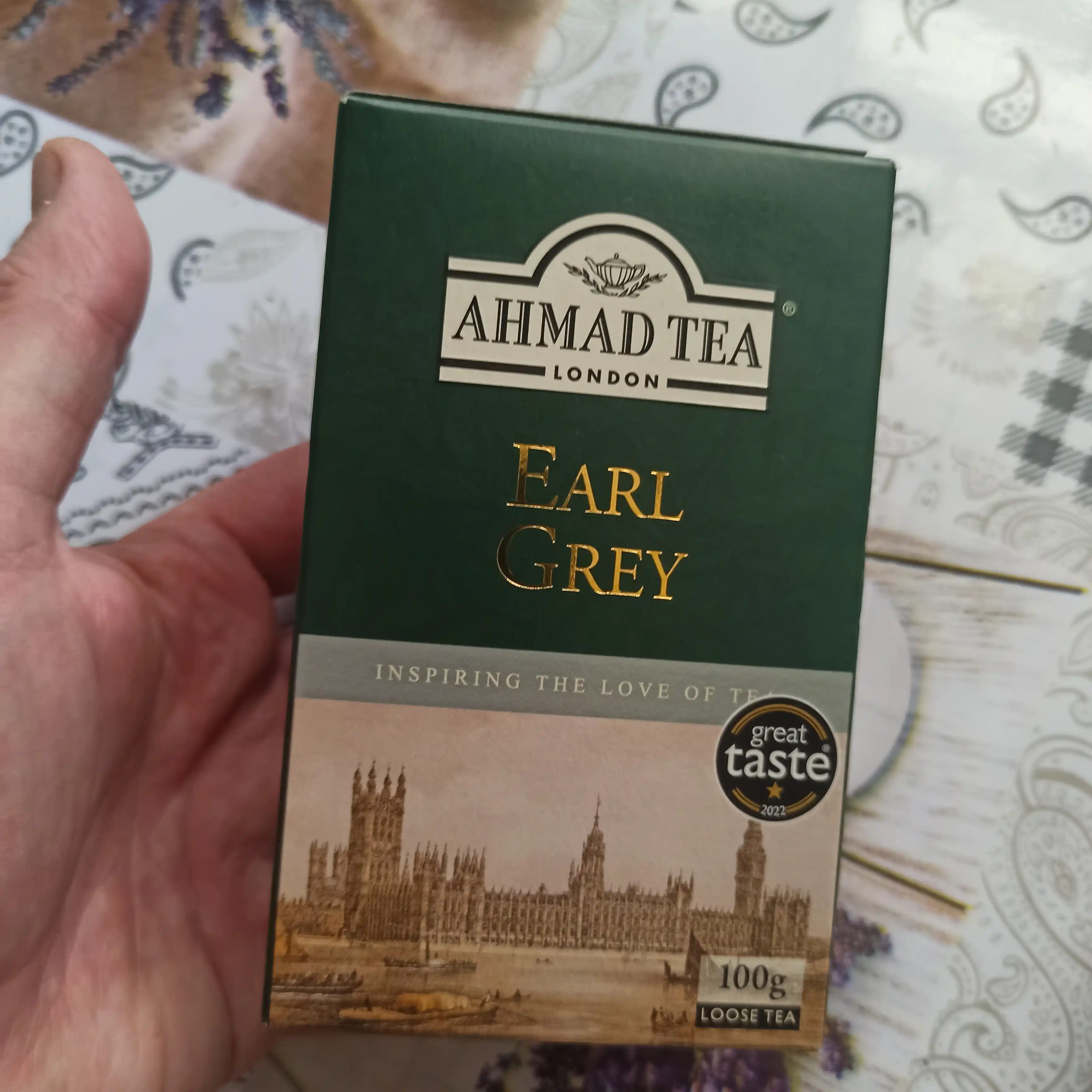 Qora choy Ahmad Tea Earl Grey, bergamot ta'mi bilan, 100 gr (859)