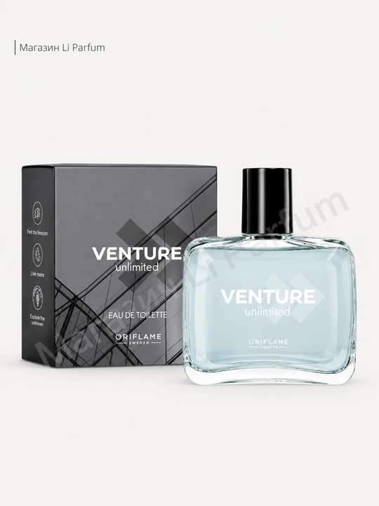 Xushbo'ylangan suv erkaklar uchun Venture Unlimited,  100 ml barqaror hid