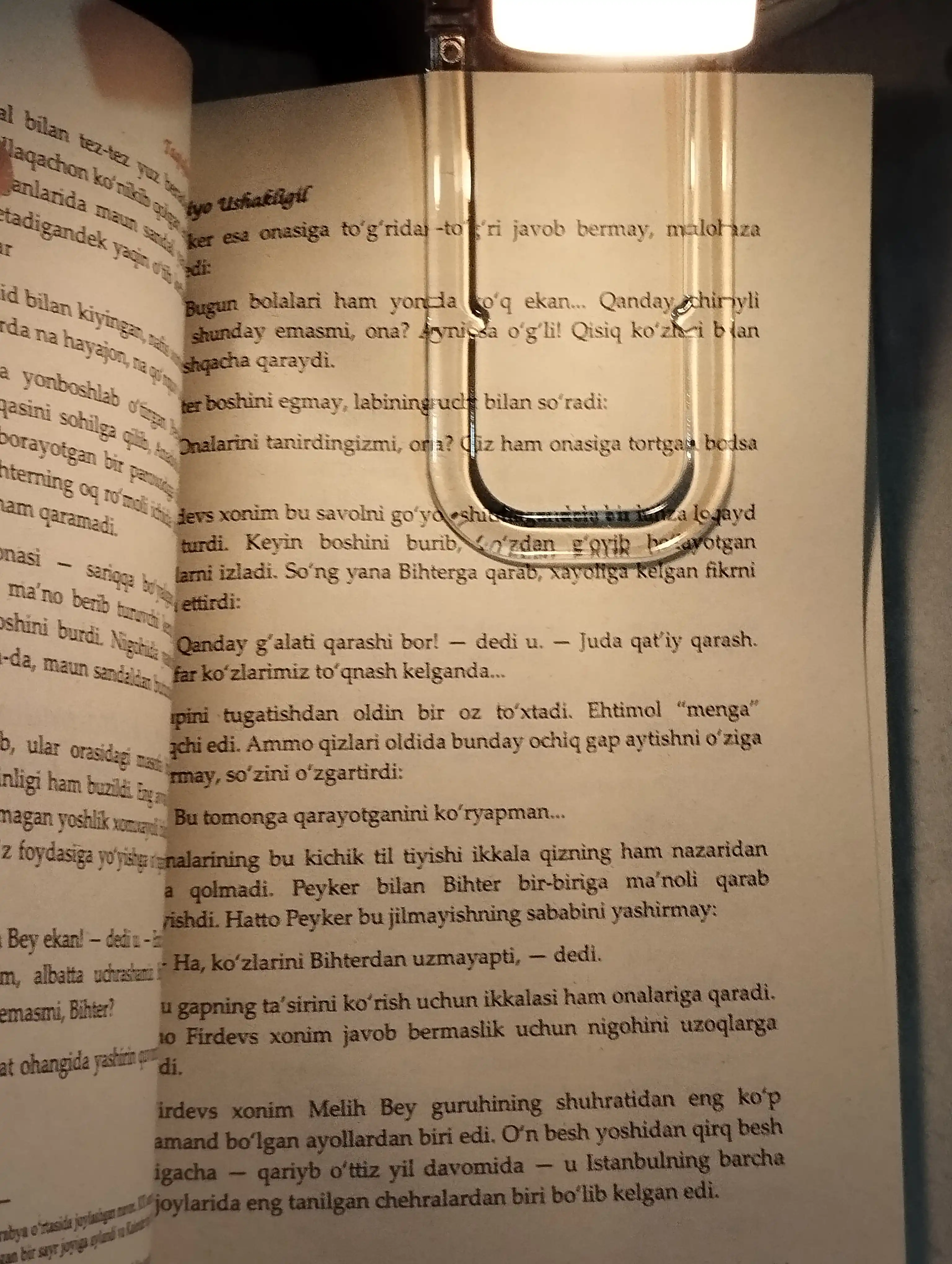 Kitob o'qish chiroqi, simsiz chiroq - USB qayta zaryadlanuvchi