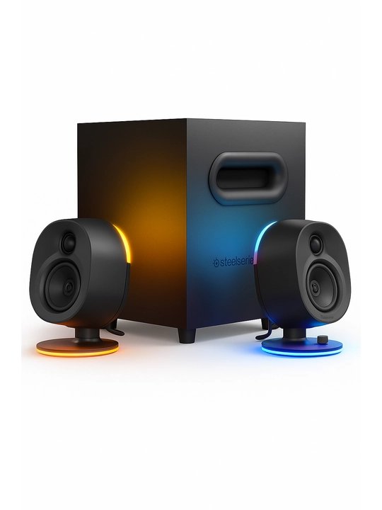 SteelSeries Arena 7 - Игровые Колонки 2.1 с динамической RGB подсветкой