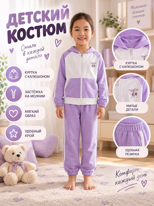 Спортивный костюм для девочек - 