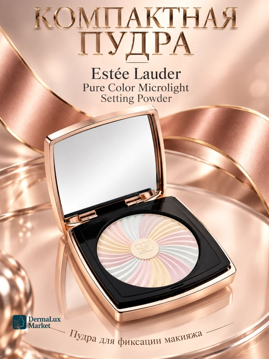 Компактная пудра Estée Lauder для лица и макияжа, матовый финиш, мягкая текстура - 