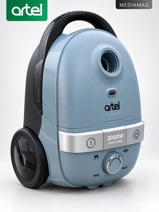 Мощный пылесос Artel B2900 2000Вт, сильное всасывание 380 Вт, HEPA фильтр, мешок 4л