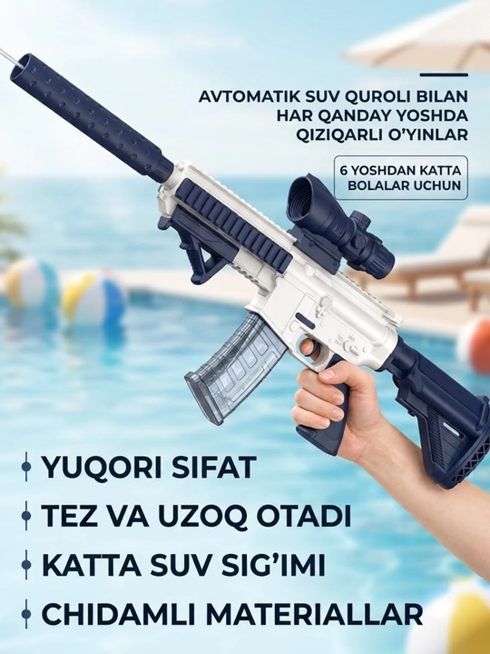 Современные электрические водяные пистолеты для яркого и активного летнего отдыха! - 