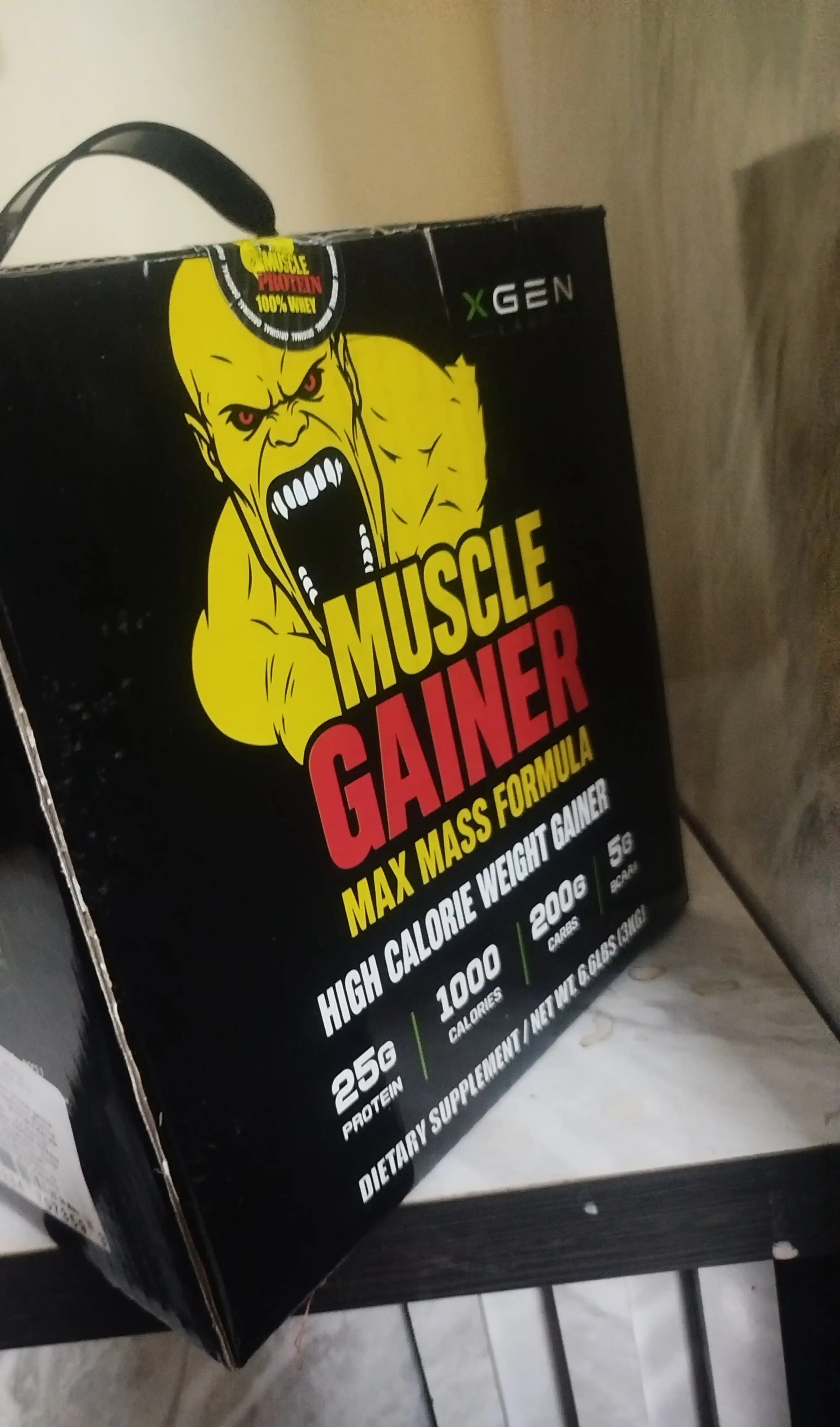 Mushak massasini oshirish uchun MUSCLE GAINER geyneri, 1-3-7 kg