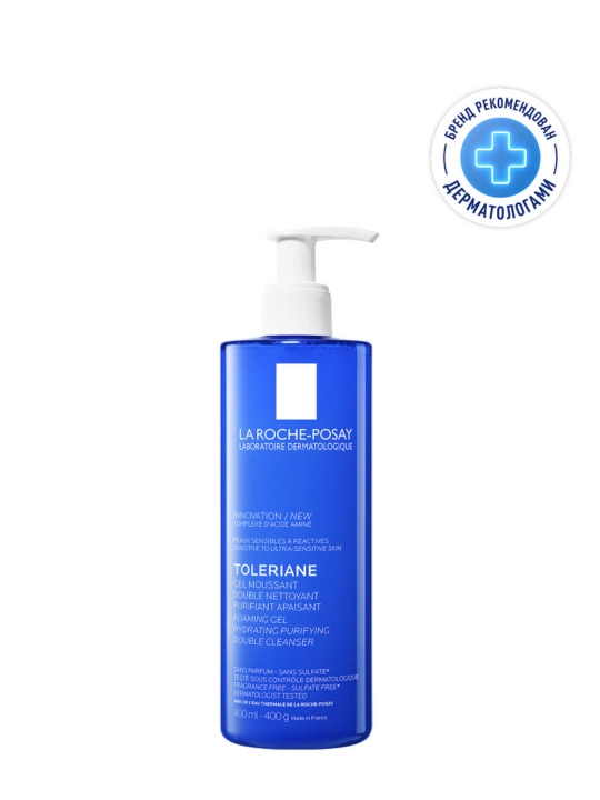 La Roche-Posay Toleriane Очищающая гель-пенка для лица двойного действия, 400 мл