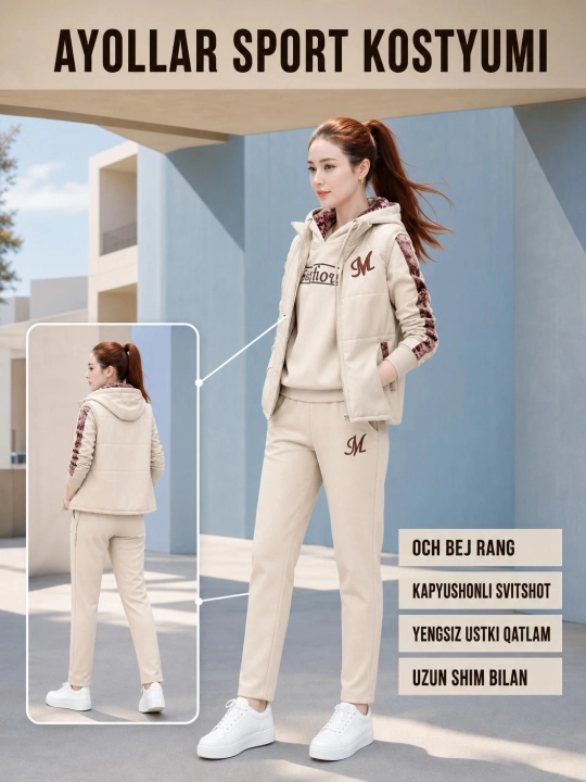 Ayollar qishki sport kostyumi - 