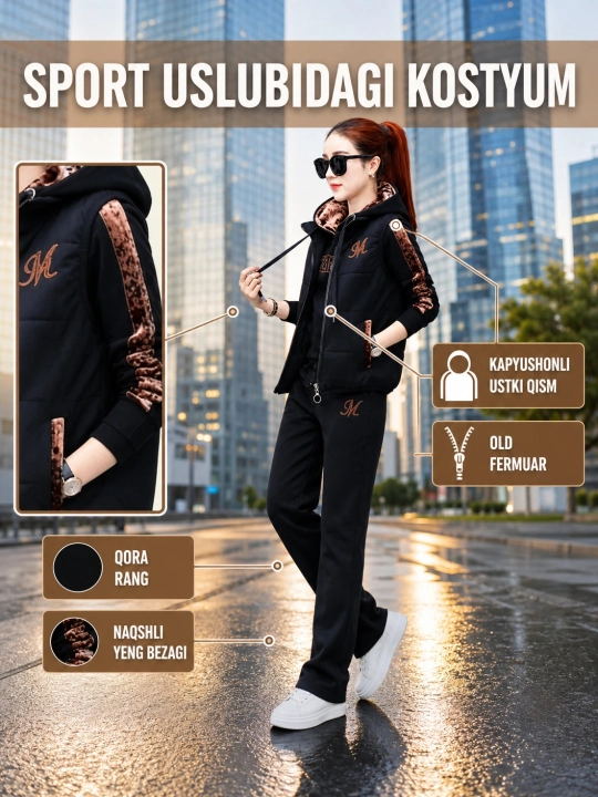 Ayollar qishki sport kostyumi - 