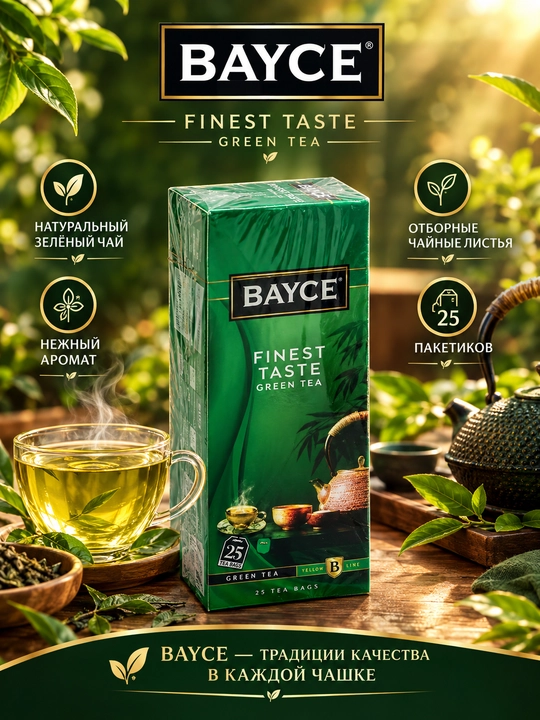 Ko'k choy Bayce Finest Taste, 25 dona, 1.5 g