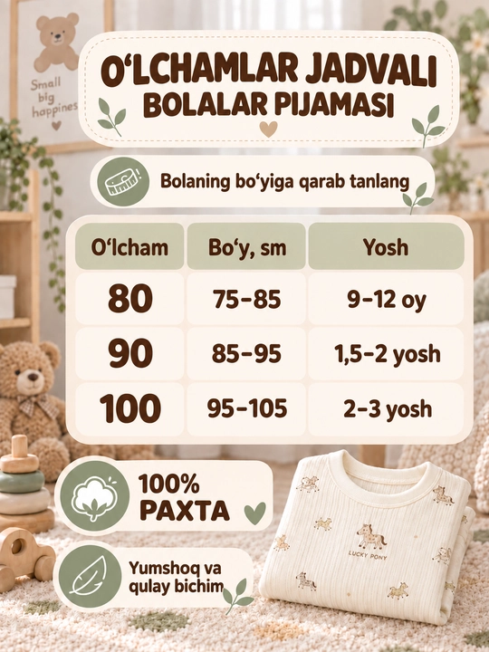 Детская пижама из хлопка, кофта и брюки, длинный рукав, размеры 80–100
