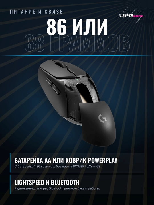 Simsiz o'yin sichqonchasi Logitech G G309 LIGHTSPEED, 25 600 DPI, 86 g, qora