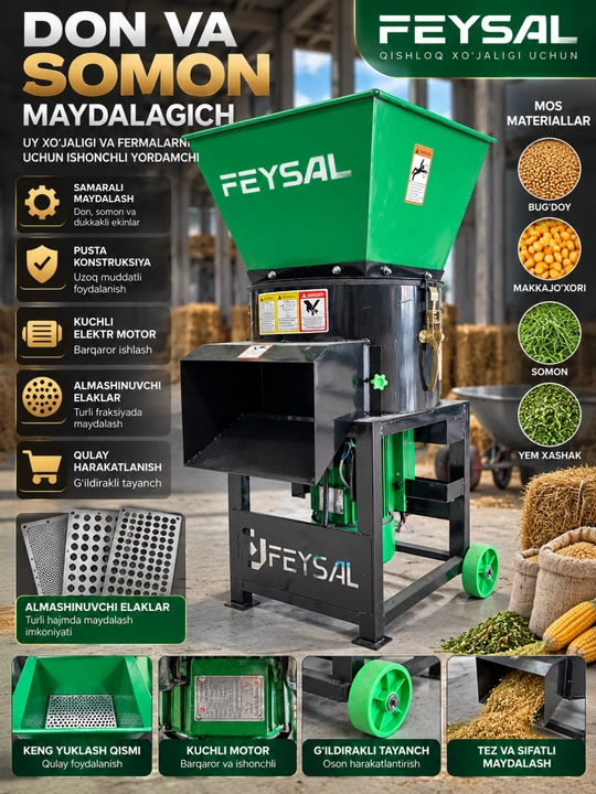 FAISAL elektr don-yem maydalagichi - 