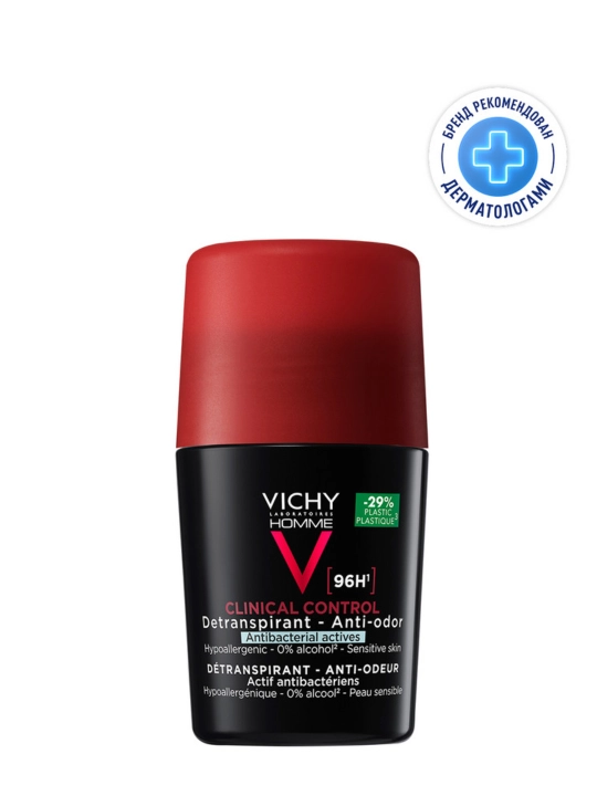 VICHY HOMME CLINICAL CONTROL Дезодорант-антиперспирант, 50 мл