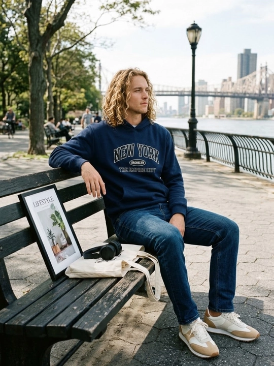 Uniseks Xudi «NEW YORK» Oversize (Uch ip / Nachyosli)