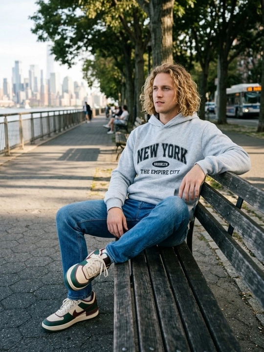 Uniseks Xudi «NEW YORK» Oversize (Uch ip / Nachyosli)