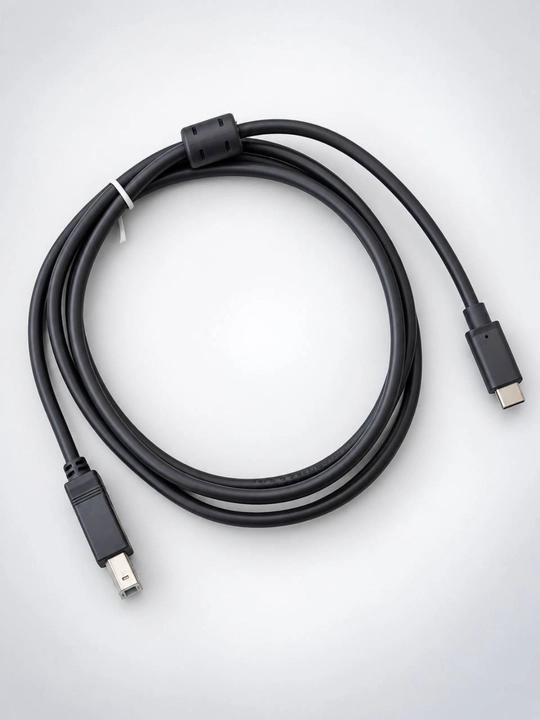 Кабель для принтера Jinghua USB Type-C — USB Type-B, USB 2.0, серый