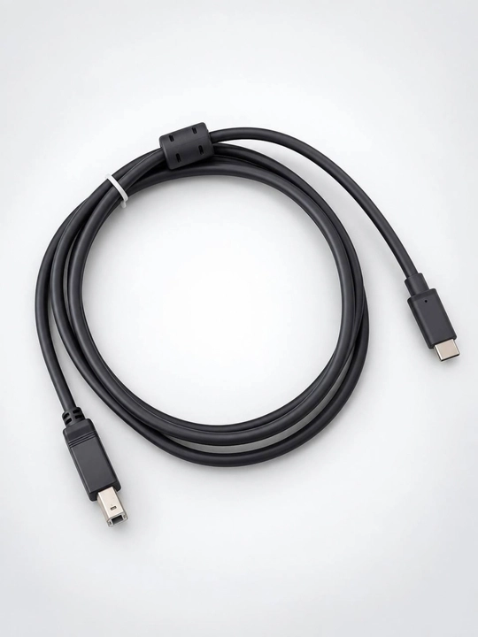 Кабель для принтера Jinghua USB Type-C — USB Type-B, USB 2.0, серый