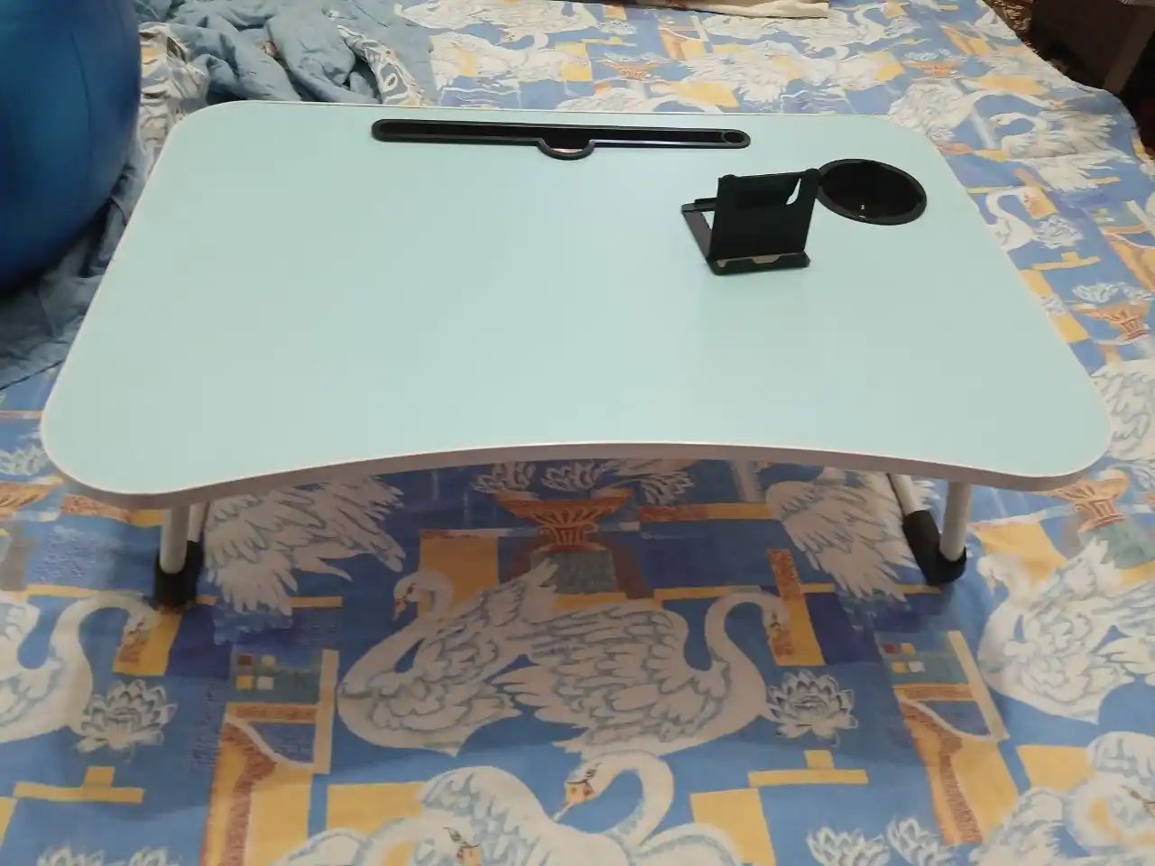 Складной мини-столик 60×40 см — для ноутбука, завтрака и чтения, МДФ