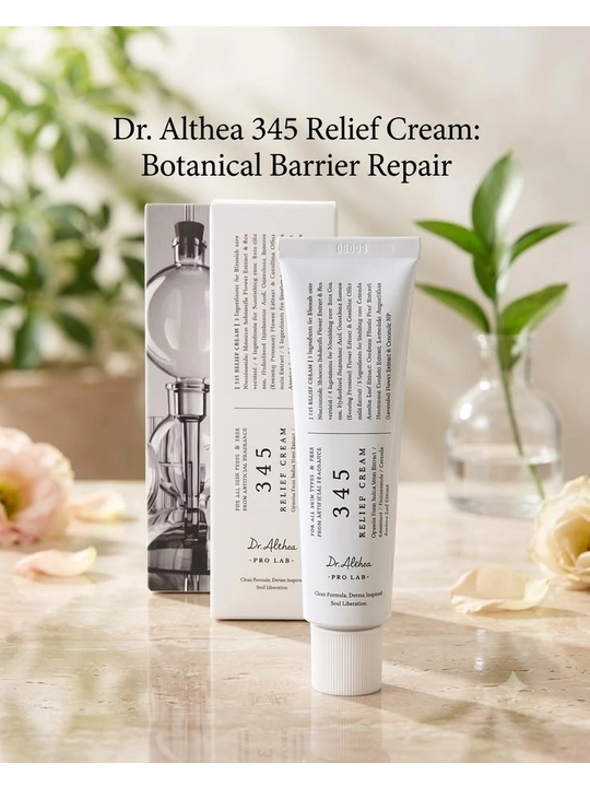 Dr. Althea 345 Relief Cream, 345 krem, yuz uchun krem, sezgir va muammoli teri uchun krem - 