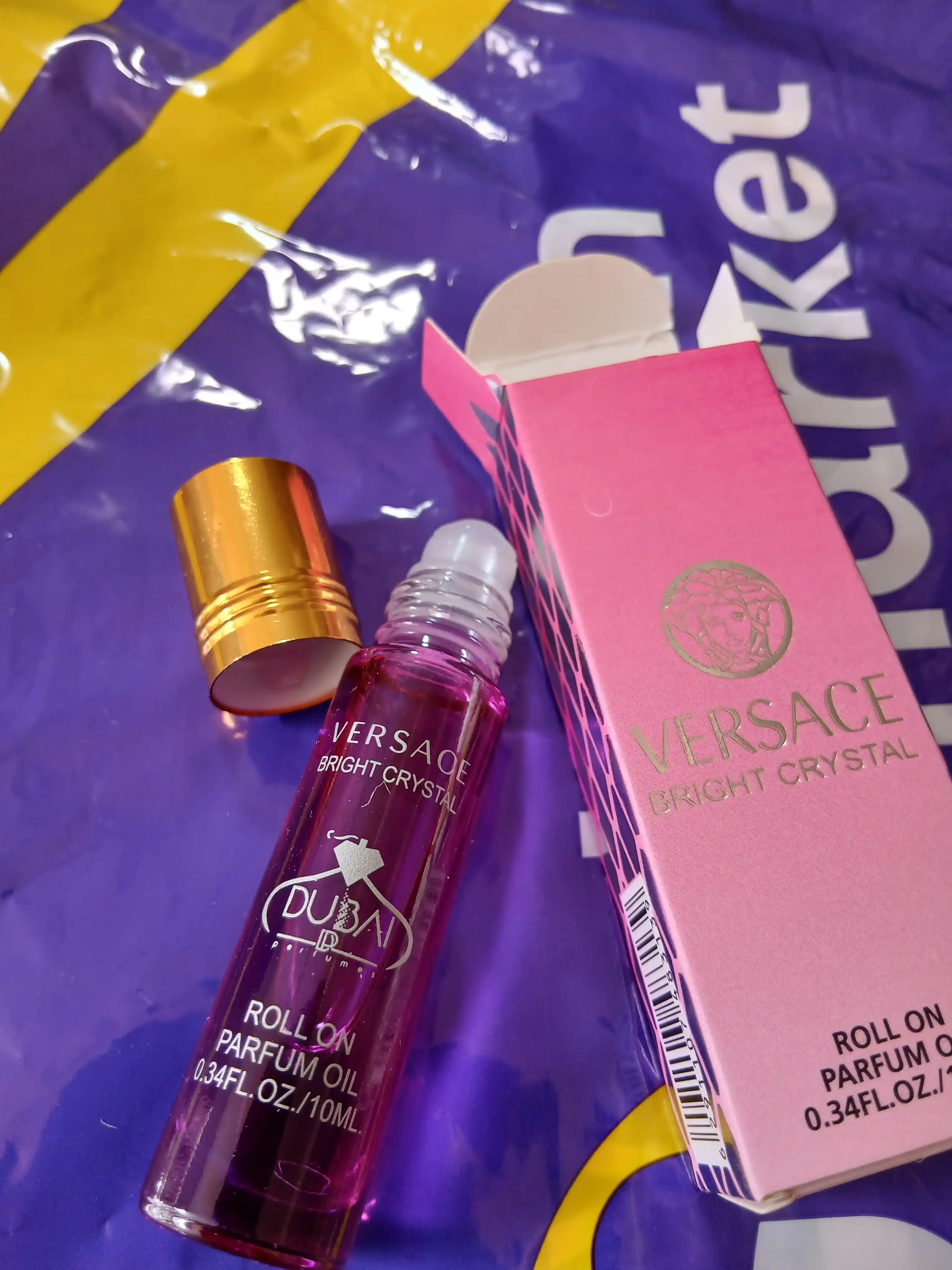 Versace Bright Crystal-ayollar va qizlar uchun yog'li atir, haqiqiy ayollik jozibasi, 10ml