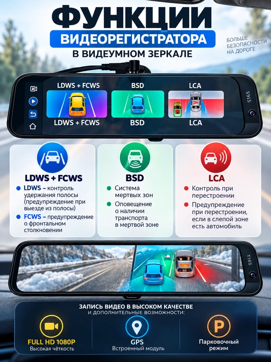 Tomboss T11 / T16, Wi-Fi kuzatuv, Antiradar, Carplay 3 kamerali  Videoregistratorlari
