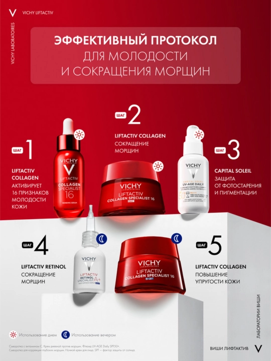 Vichy Liftactiv Retinol Specialist Сыворотка против морщин, 30 мл