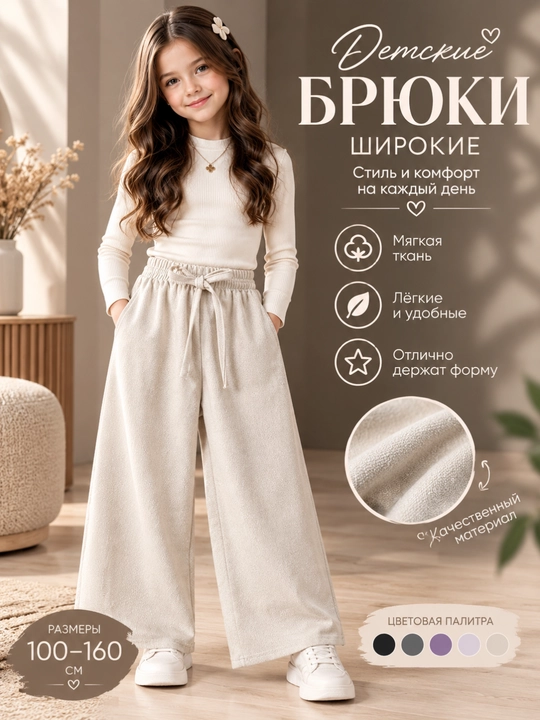 Детские широкие брюки - 